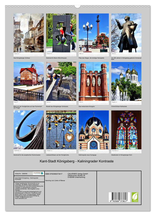 Kant-Stadt Königsberg - Kaliningrader Kontraste (CALVENDO Premium Wandkalender 2027)