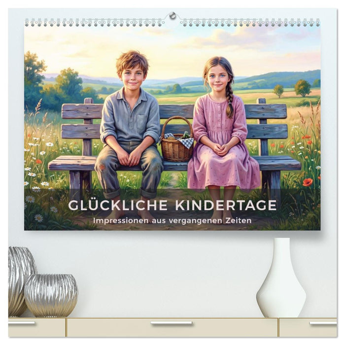 Glückliche Kindertage - Impressionen aus vergangen Zeiten (CALVENDO Premium Wandkalender 2027)