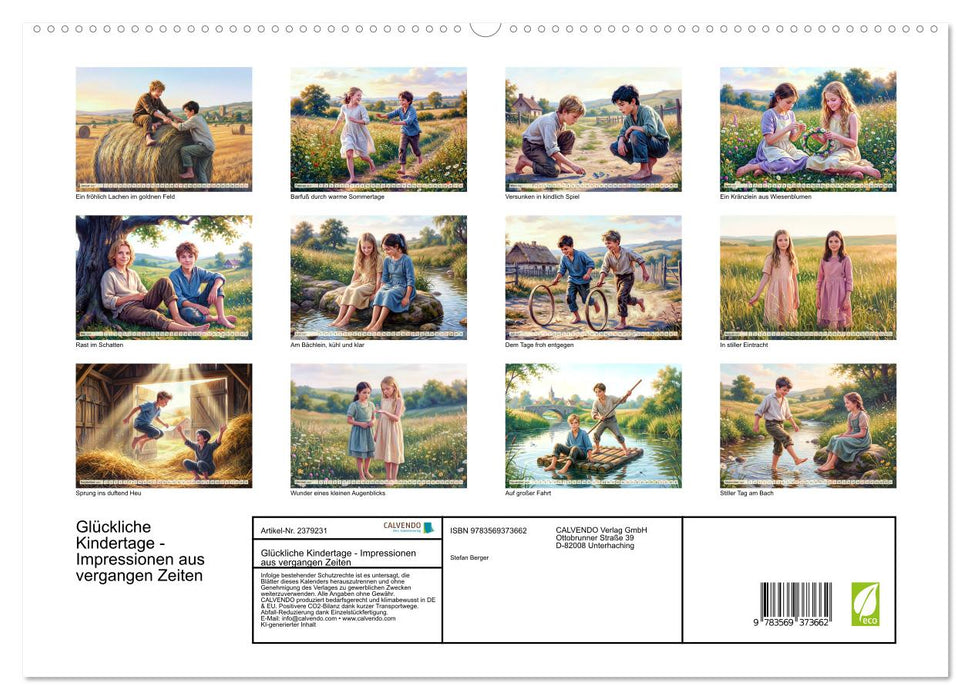 Glückliche Kindertage - Impressionen aus vergangen Zeiten (CALVENDO Premium Wandkalender 2027)