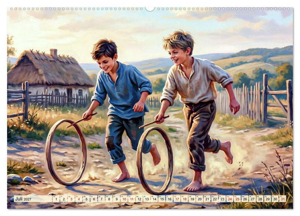 Glückliche Kindertage - Impressionen aus vergangen Zeiten (CALVENDO Premium Wandkalender 2027)