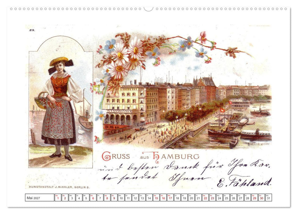 Gruss aus Hamburg (CALVENDO Premium Wandkalender 2027)