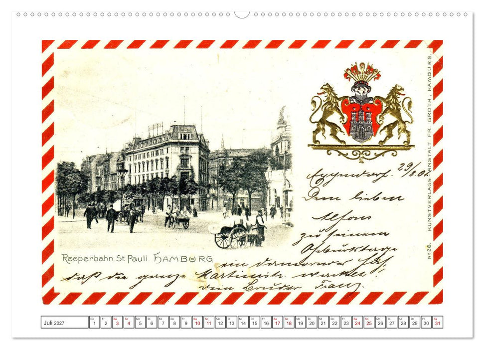 Gruss aus Hamburg (CALVENDO Premium Wandkalender 2027)