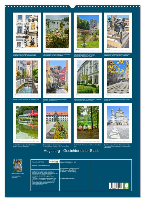 Augsburg - Gesichter einer Stadt (CALVENDO Wandkalender 2027)