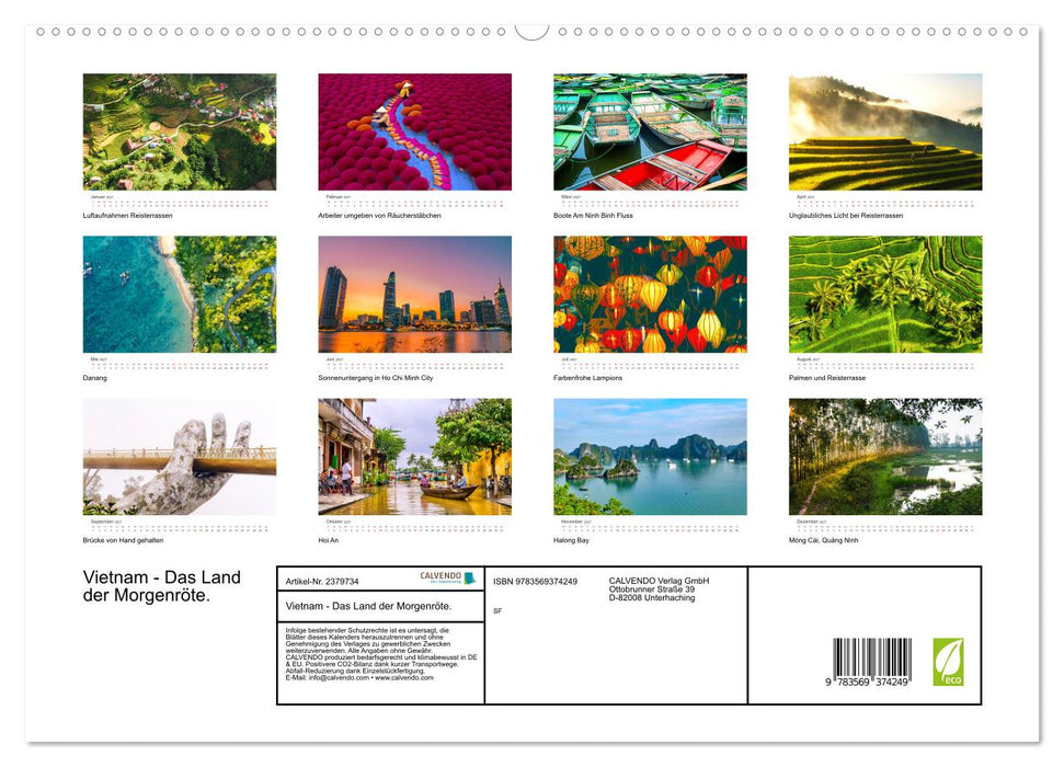 Vietnam - Das Land der Morgenröte. (CALVENDO Premium Wandkalender 2027)