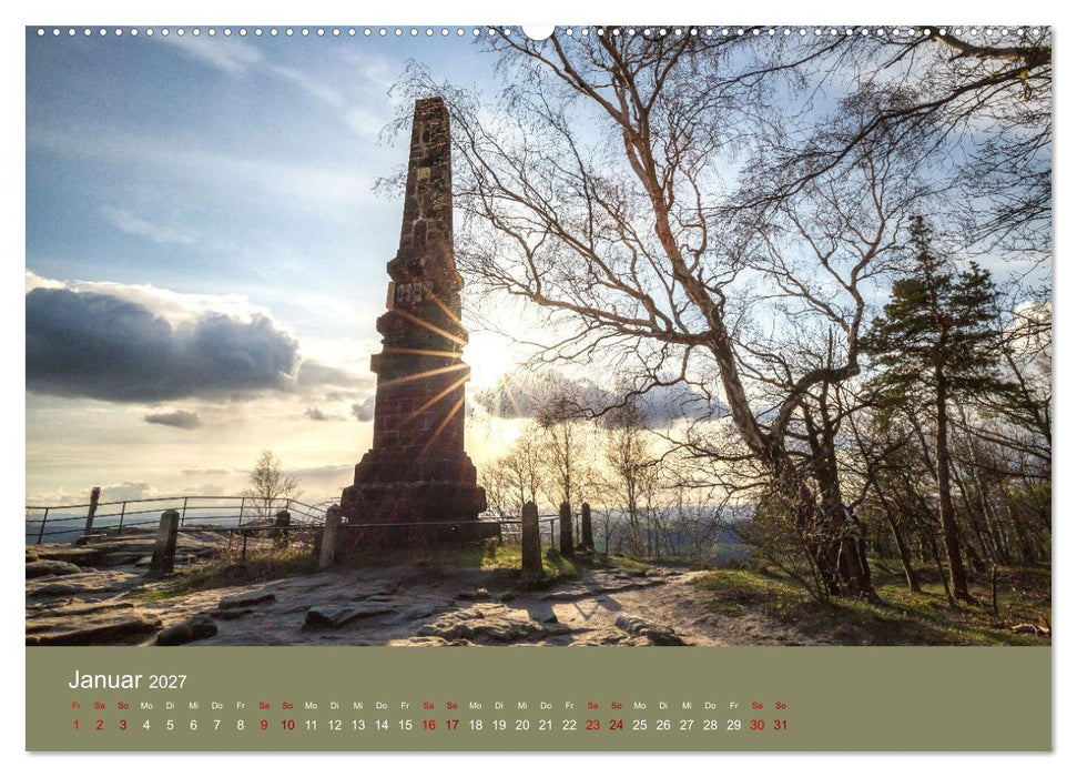 Auf den Bergen der Sächsischen Schweiz (CALVENDO Premium Wandkalender 2027)