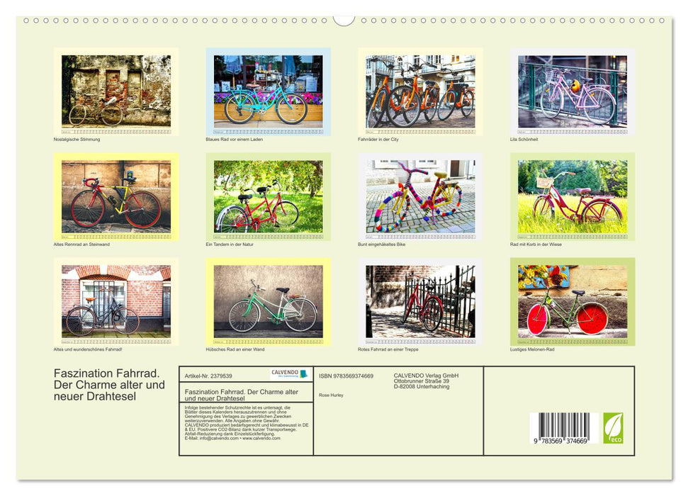 Faszination Fahrrad. Der Charme alter und neuer Drahtesel (CALVENDO Premium Wandkalender 2027)
