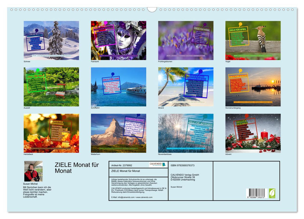 ZIELE Monat für Monat (CALVENDO Wandkalender 2027)