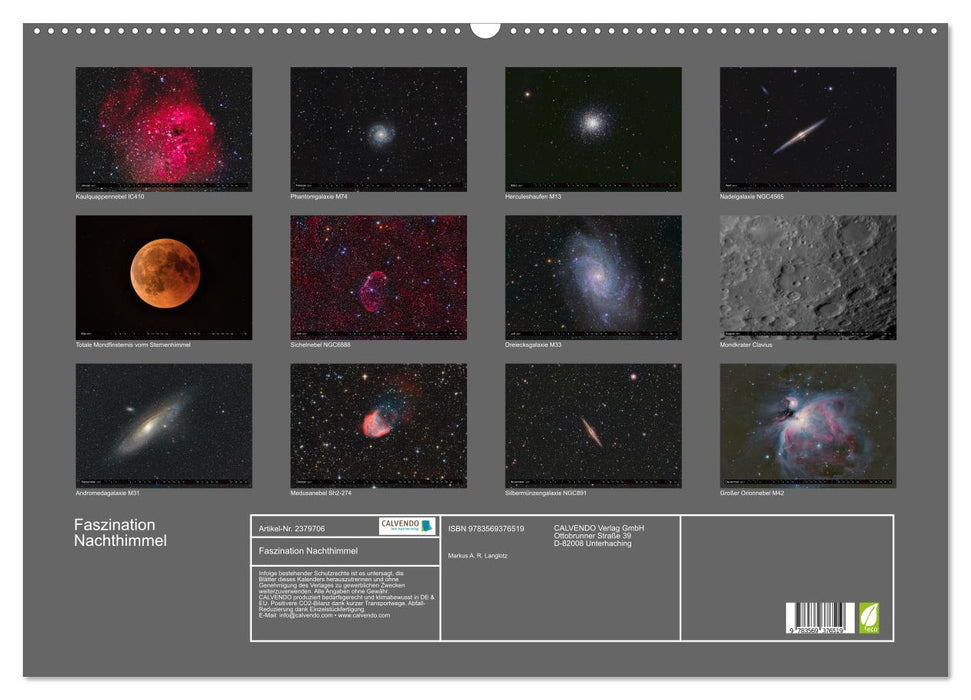 Faszination Nachthimmel (CALVENDO Wandkalender 2027)
