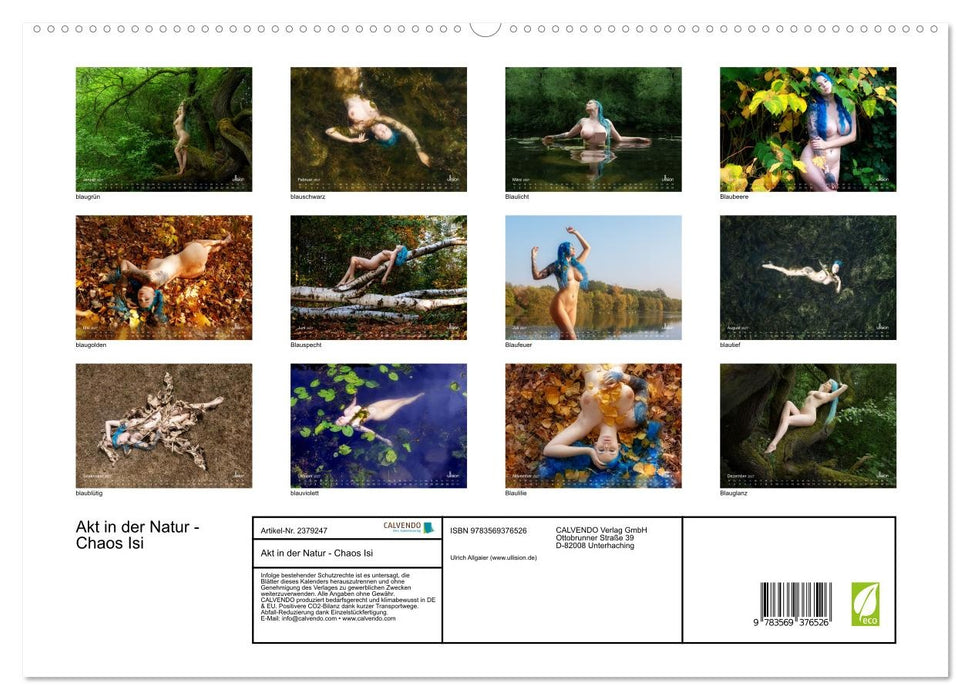 Akt in der Natur - Chaos Isi (CALVENDO Premium Wandkalender 2027)