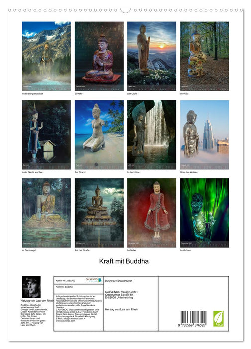 Kraft mit Buddha (CALVENDO Premium Wandkalender 2027)