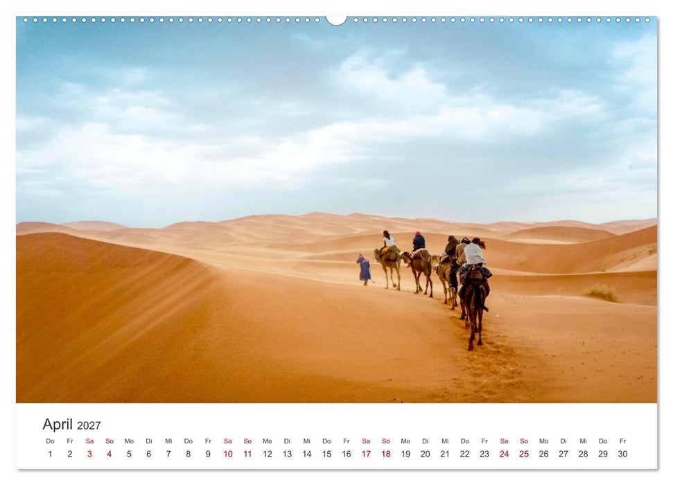 Sahara - Die größte Trockenwüste der Welt. (CALVENDO Wandkalender 2027)