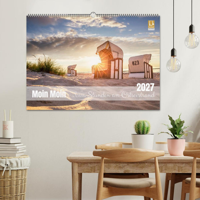 Moin Moin Schöne Stunden am Ostseestrand (CALVENDO Wandkalender 2027)
