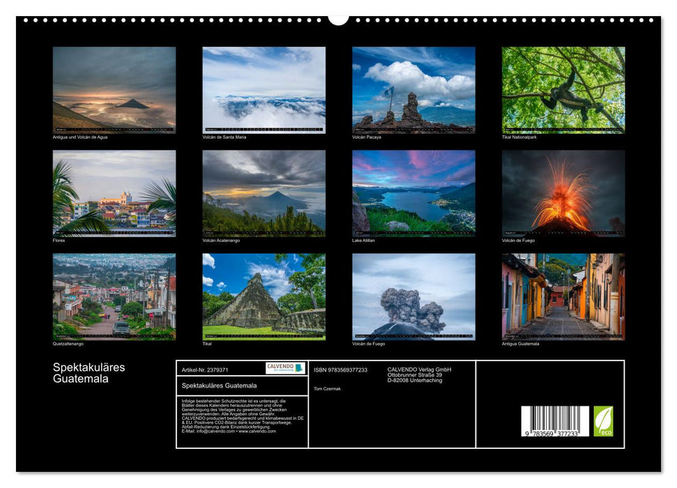 Spektakuläres Guatemala (CALVENDO Premium Wandkalender 2027)