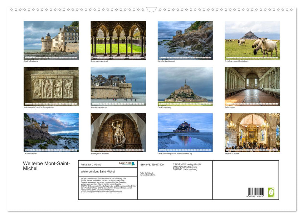 Welterbe Mont-Saint-Michel (CALVENDO Wandkalender 2027)