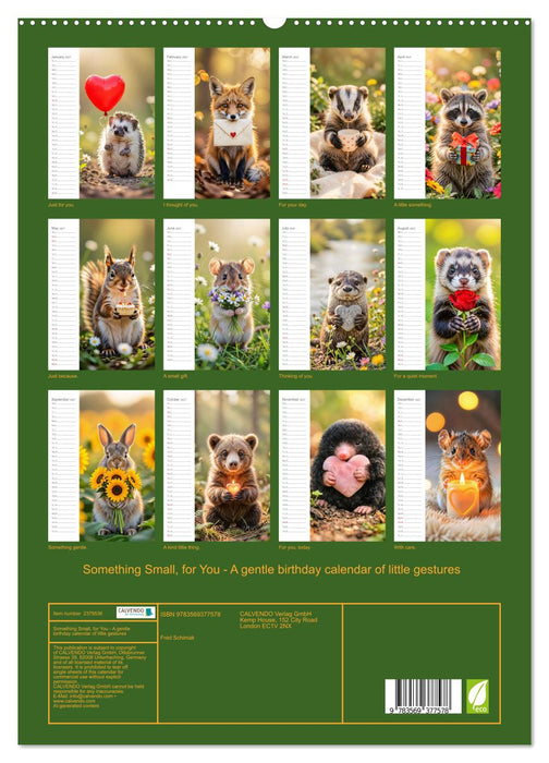Something Small, for You - A gentle birthday calendar of little gestures (CALVENDO Premium-Calendar 2027)