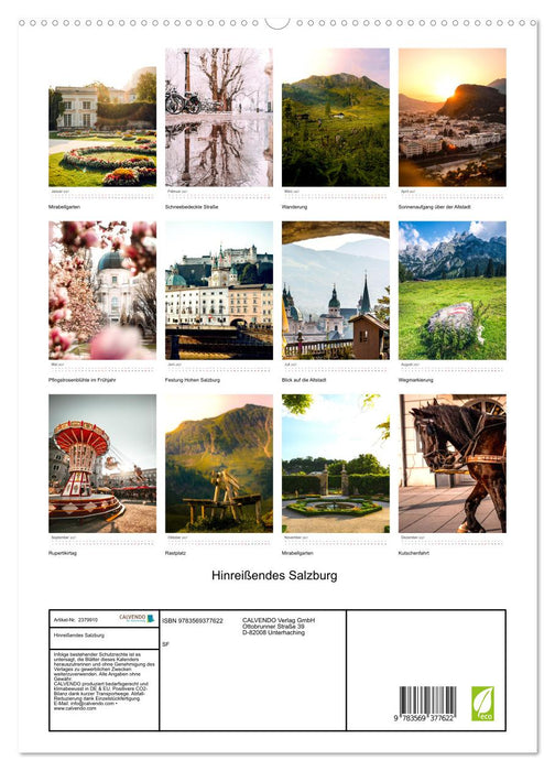 Hinreißendes Salzburg (CALVENDO Premium Wandkalender 2027)