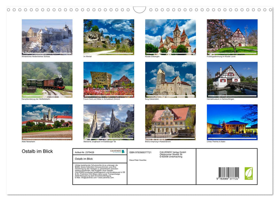 Ostalb im Blick (CALVENDO Wandkalender 2027)