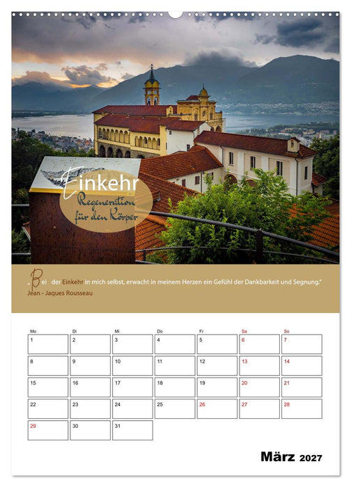 Zitate Wegbegleiter, mit Sprüchen durch das Jahr by VogtArt (CALVENDO Wandkalender 2027)