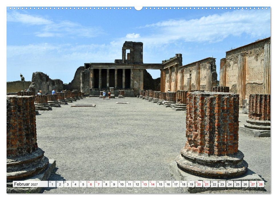 Vesuv-Pompeji-Herculaneum, lebendige Antike in Kampanien (CALVENDO Premium Wandkalender 2027)