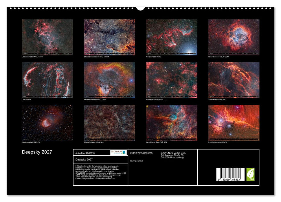Deepsky 2027 (CALVENDO Premium Wandkalender 2027)