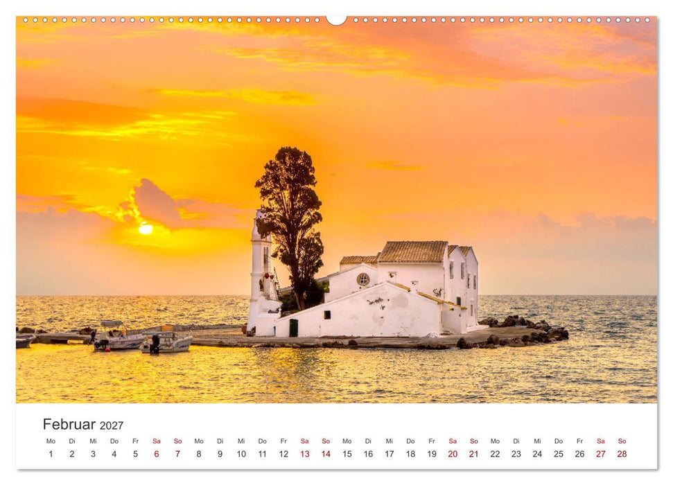 Korfu - Die paradiesische Insel im Mittelmeer. (CALVENDO Wandkalender 2027)