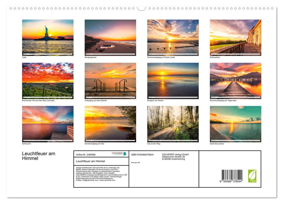 Leuchtfeuer am Himmel (CALVENDO Premium Wandkalender 2027)