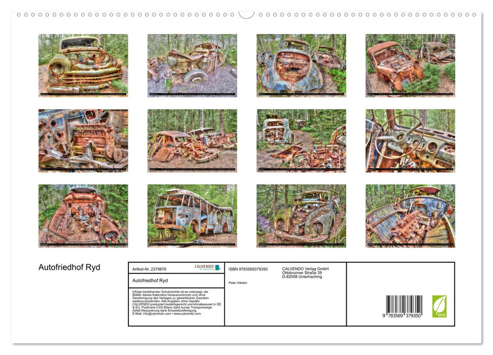 Autofriedhof Ryd (CALVENDO Premium Wandkalender 2027)