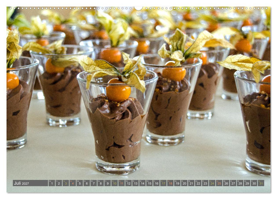 Perfekt angerichtet - Fingerfood, Appetizer und Desserts (CALVENDO Premium Wandkalender 2027)