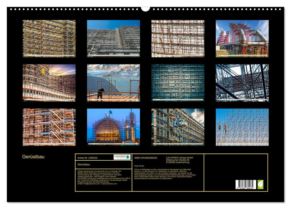Gerüstbau (CALVENDO Wandkalender 2027)