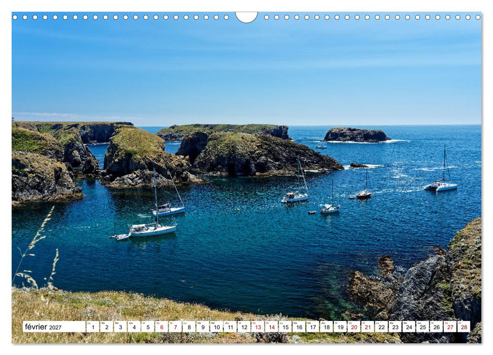 Belle-île-en-Mer - un paradis breton (CALVENDO Calendrier mensuel 2027)