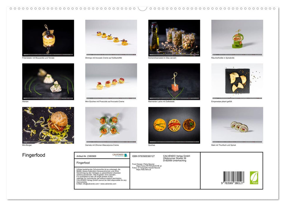 Fingerfood (CALVENDO Premium Wandkalender 2027)