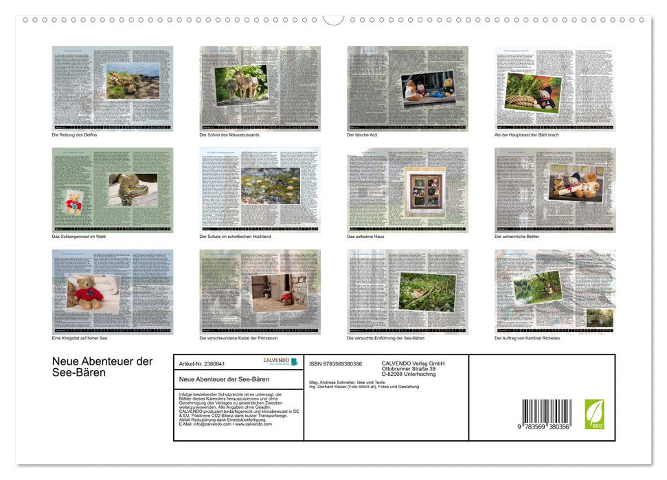 Neue Abenteuer der See-Bären (CALVENDO Premium Wandkalender 2027)