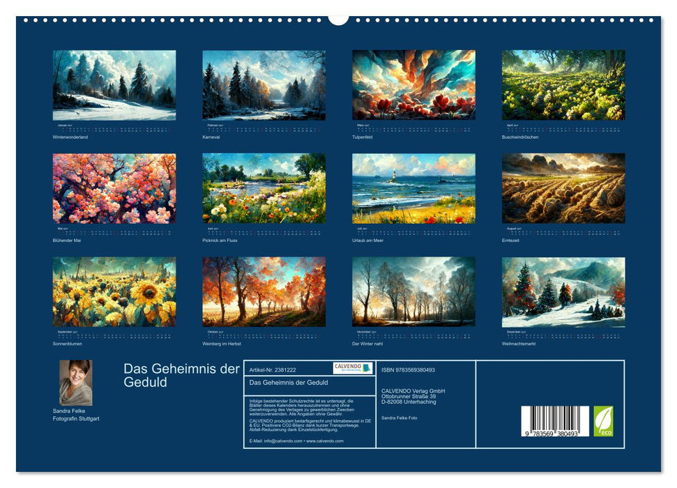 Das Geheimnis der Geduld (CALVENDO Premium Wandkalender 2027)
