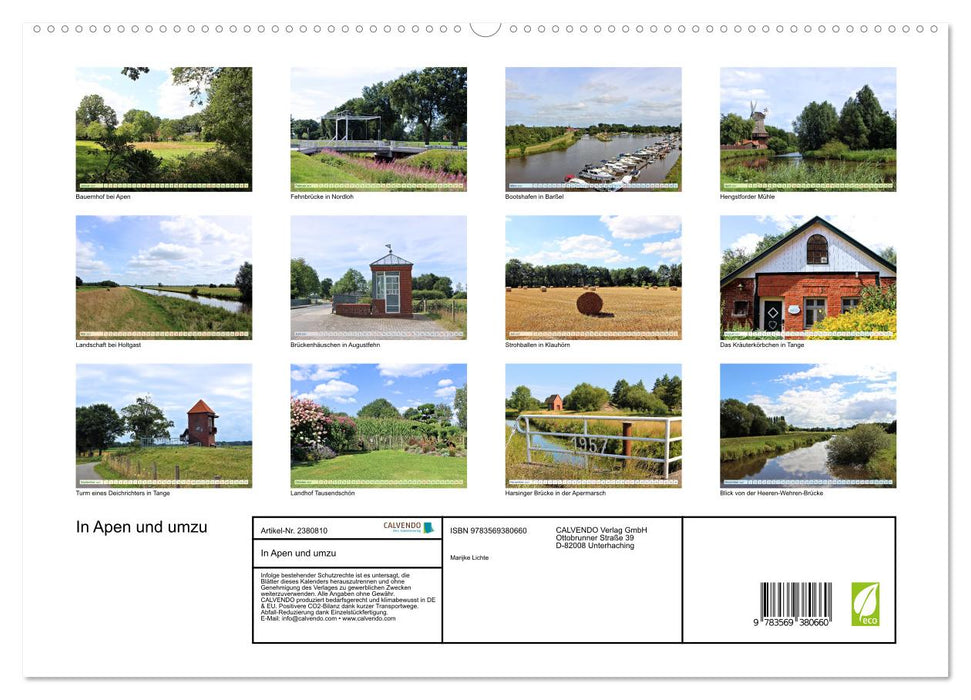 In Apen und umzu (CALVENDO Premium Wandkalender 2027)