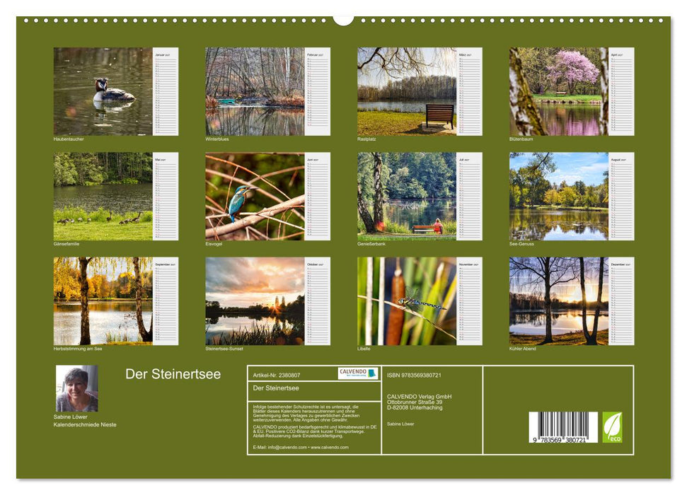 Der Steinertsee (CALVENDO Premium Wandkalender 2027)