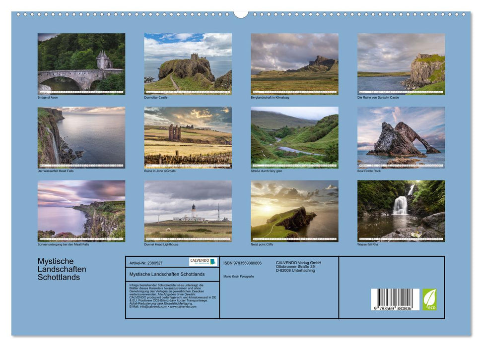 Mystische Landschaften Schottlands (CALVENDO Premium Wandkalender 2027)