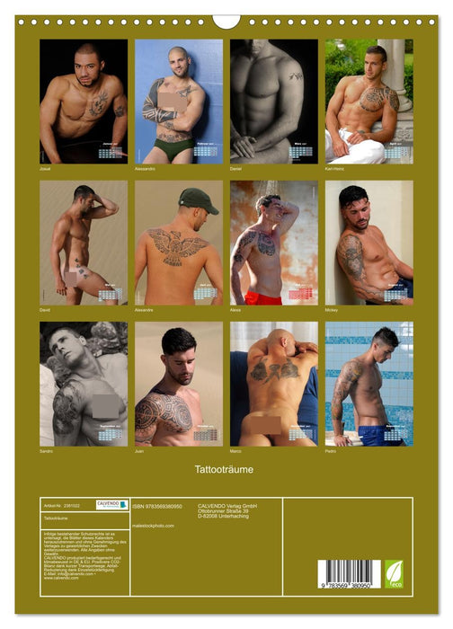 Tattooträume (CALVENDO Wandkalender 2027)