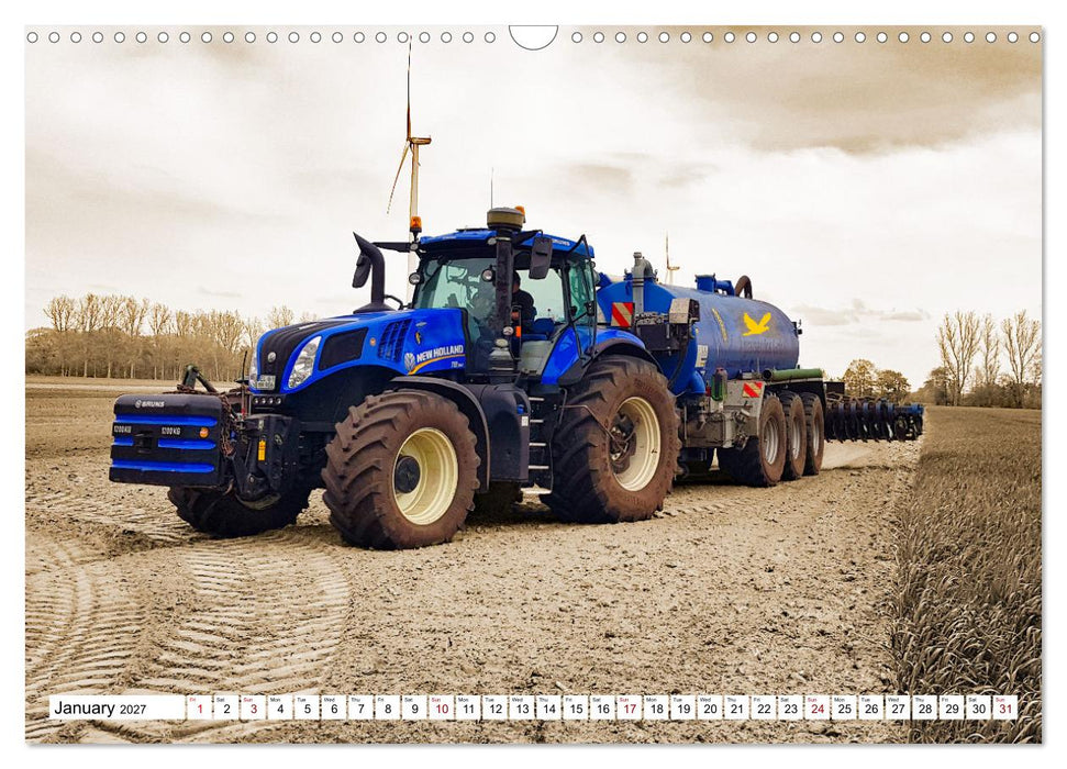 The fascination of agricultural machinery (CALVENDO Monthly Calendar 2027)