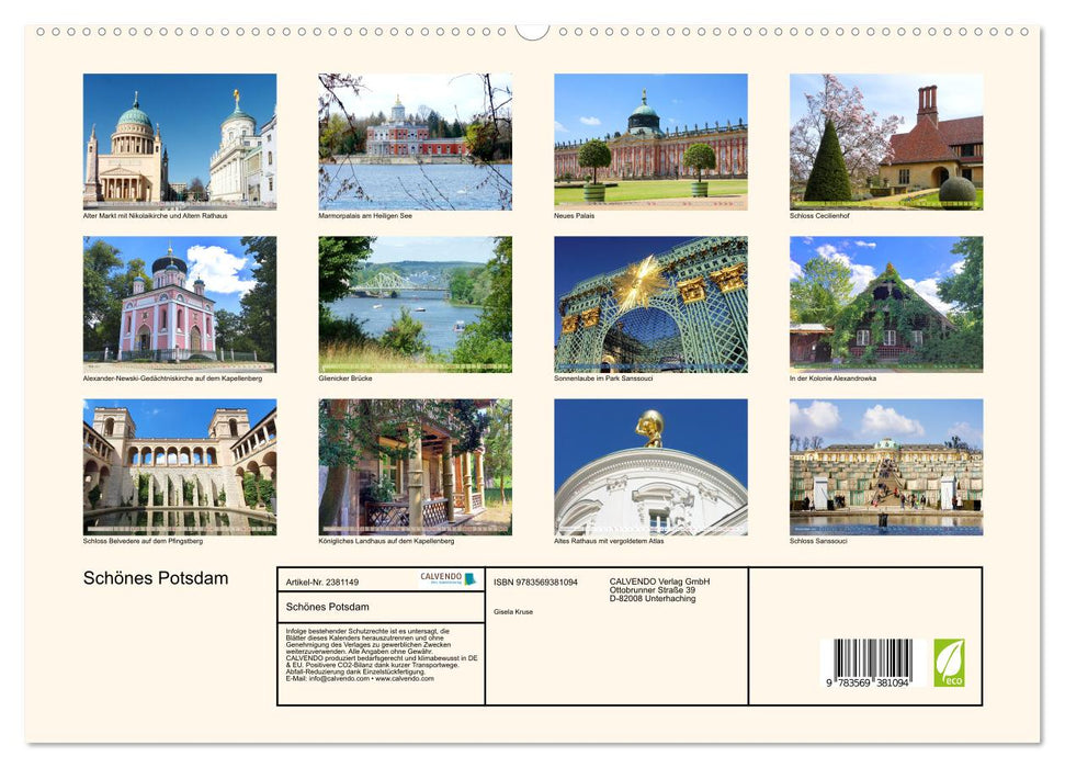 Schönes Potsdam (CALVENDO Premium Wandkalender 2027)