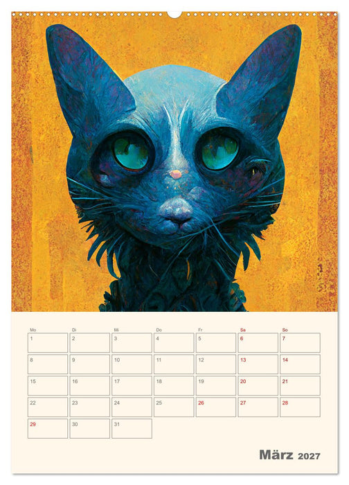Die 7 Leben einer Katze (CALVENDO Wandkalender 2027)