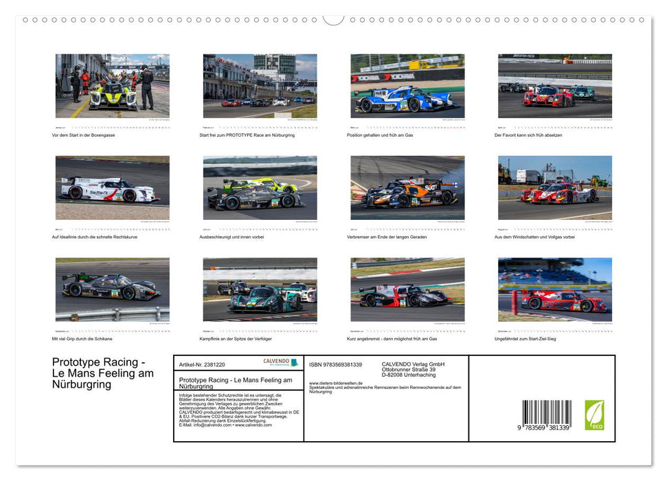 Prototype Racing - Le Mans Feeling am Nürburgring (CALVENDO Premium Wandkalender 2027)