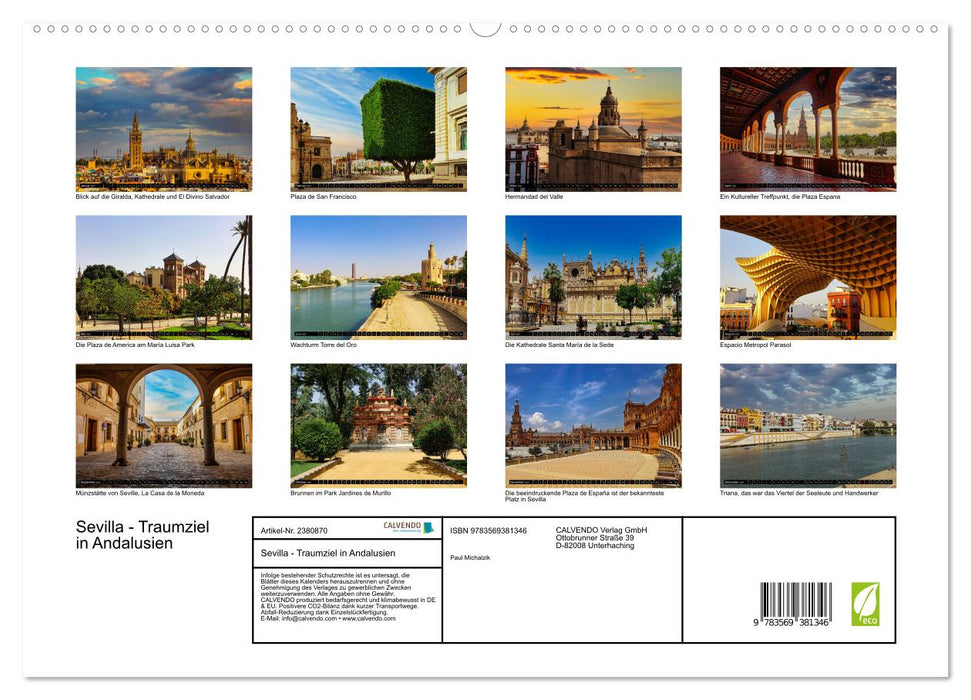 Sevilla - Traumziel in Andalusien (CALVENDO Premium Wandkalender 2027)