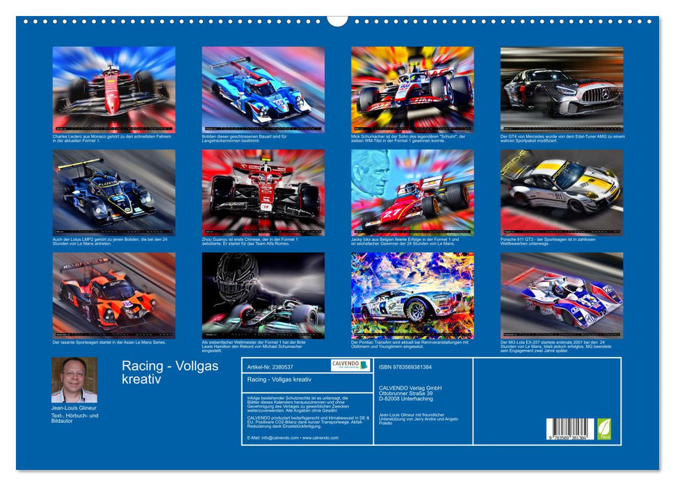Racing - Vollgas kreativ (CALVENDO Wandkalender 2027)