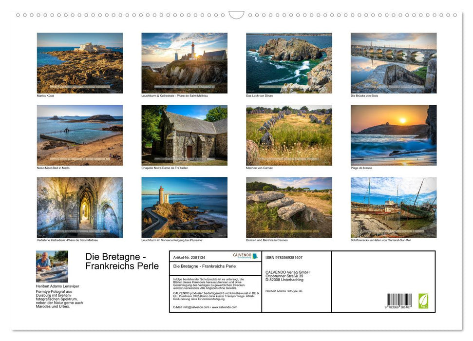 Die Bretagne - Frankreichs Perle (CALVENDO Wandkalender 2027)