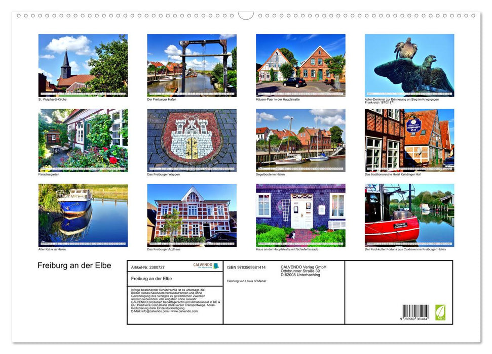 Freiburg an der Elbe (CALVENDO Wandkalender 2027)