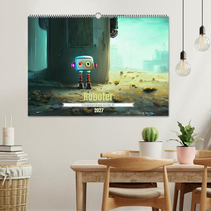 Roboter - Computerträume aus der KI (CALVENDO Wandkalender 2027)