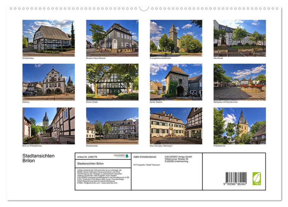 Stadtansichten Brilon (CALVENDO Premium Wandkalender 2027)
