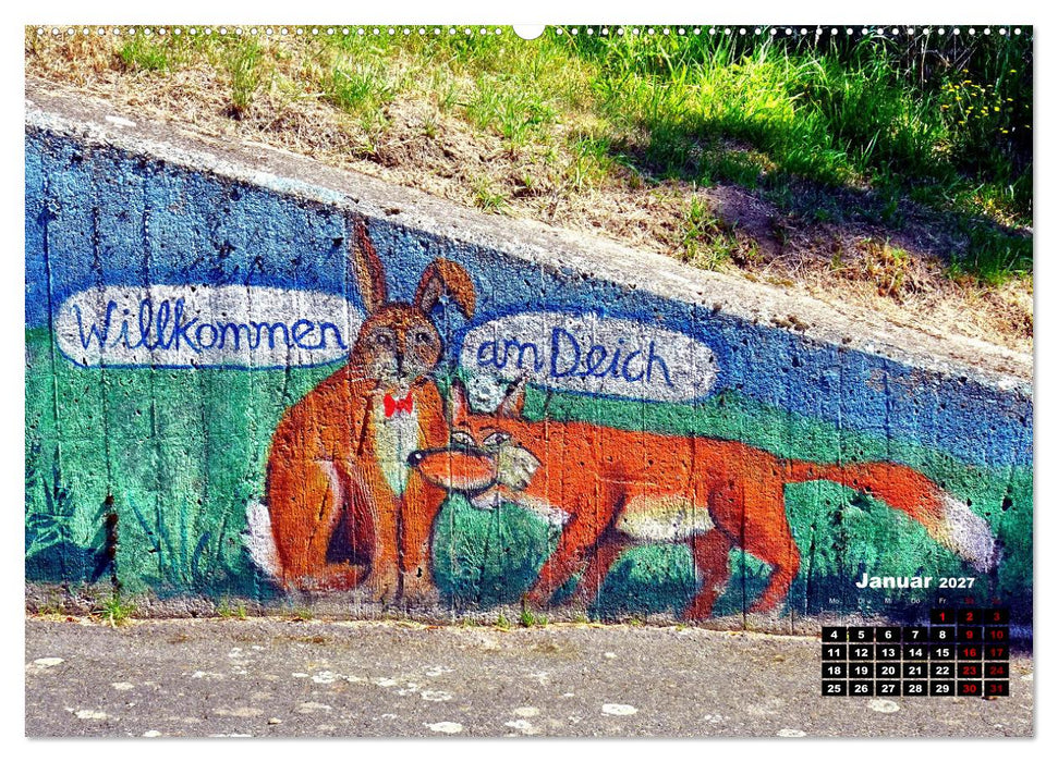 Krummendeich - Dorfidylle an der Elbe (CALVENDO Premium Wandkalender 2027)