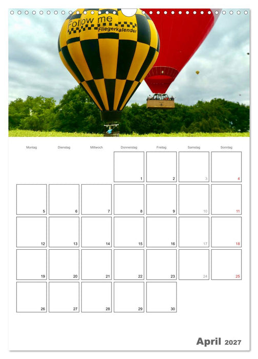 Follow me and have fun - kleine Leute am Flugplatz (CALVENDO Wandkalender 2027)