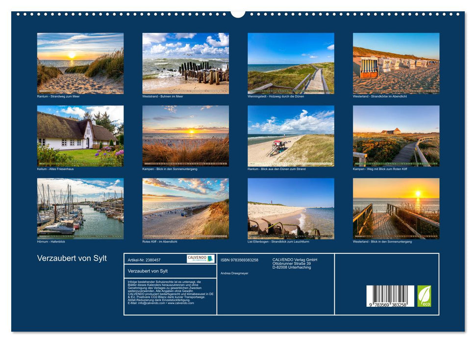 Verzaubert von Sylt (CALVENDO Premium Wandkalender 2027)